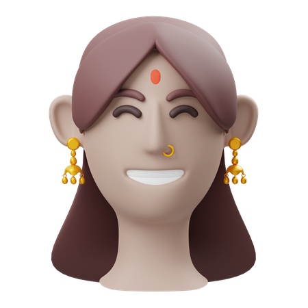 Mulher indiana  3D Illustration