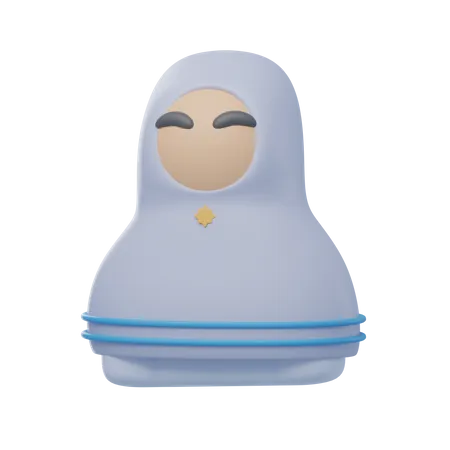 Mulher Muçulmana  3D Icon
