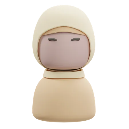 Mulher Muçulmana  3D Icon