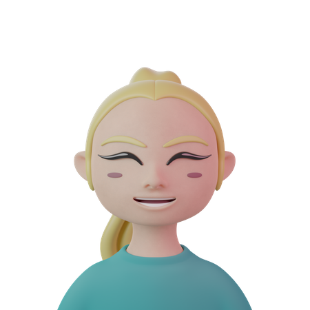 Mulheres com rabo de cavalo  3D Icon