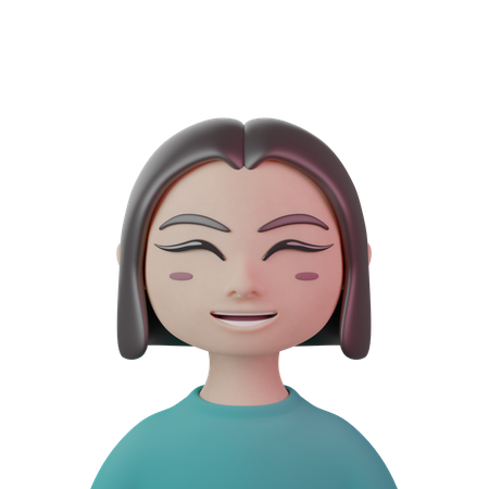 Mulheres de bob curto  3D Icon