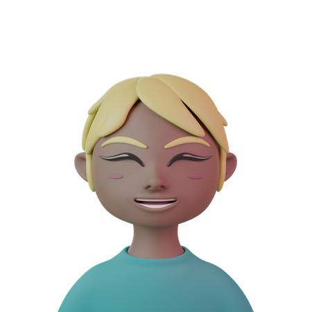 Mulheres de cabelo curto  3D Icon