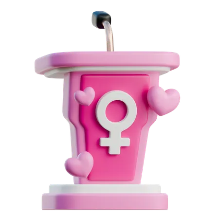 Pódio feminino  3D Icon