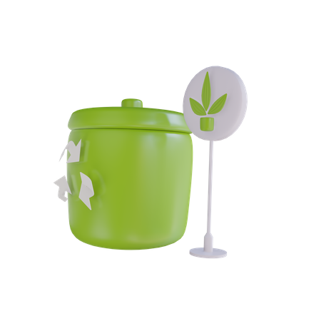 Mülleimer  3D Icon