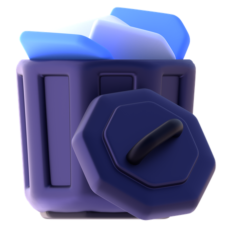 Mülleimer  3D Icon