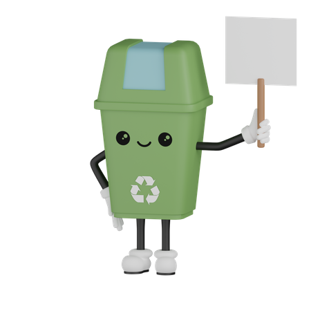 Mülleimer-Haltebrett  3D Icon