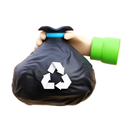 Müllrecycling  3D Icon