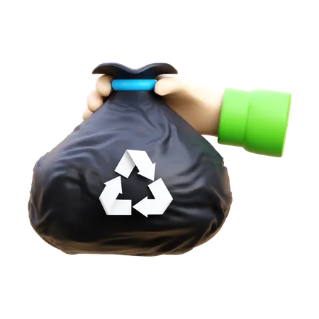 Müllrecycling  3D Icon