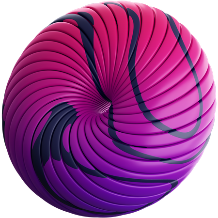 Multi Disc Sphere  3D Illustration