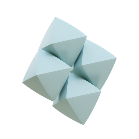 Multi Fat Diamonds  3D Icon