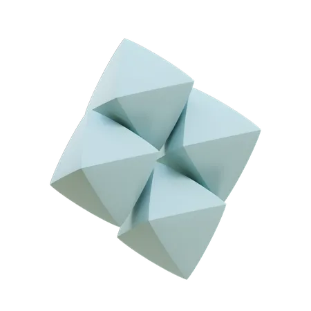 Multi Fat Diamonds  3D Icon