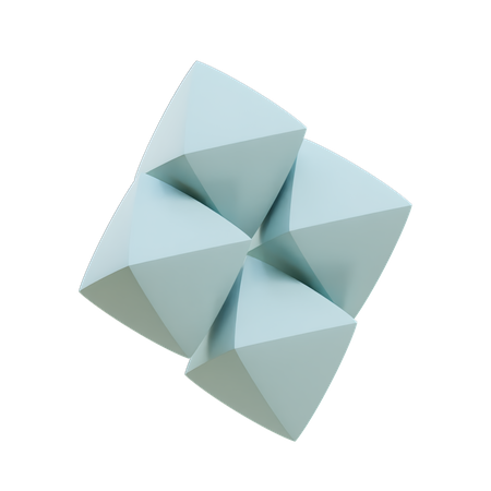 Multi Fat Diamonds  3D Icon