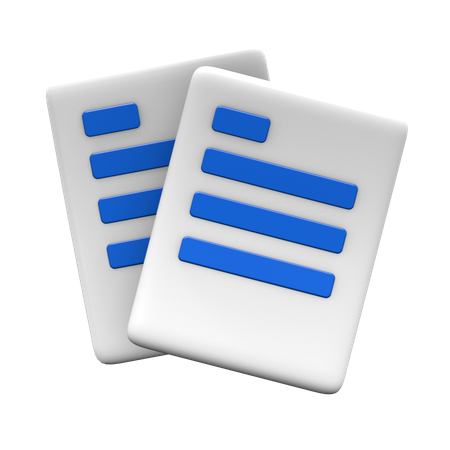 Multi file  3D Icon