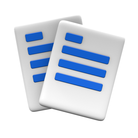 Multi file  3D Icon