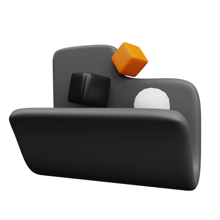 Multi Media Folder  3D Icon