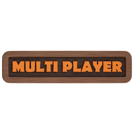 Multi Player Button  3D Icon