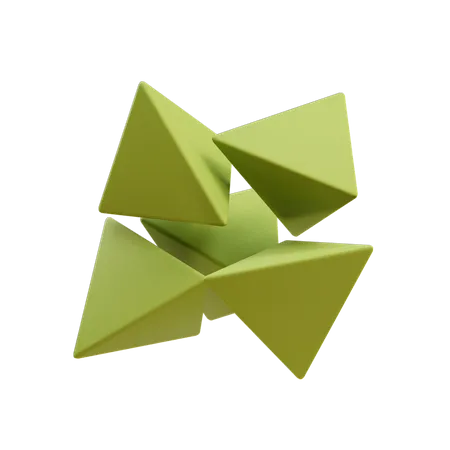 Mehrere Pyramiden  3D Icon