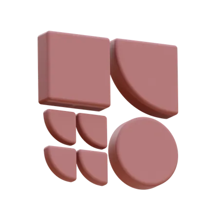Multi Shape Element  3D Icon
