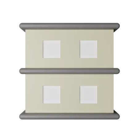 Multifamily House  3D Icon