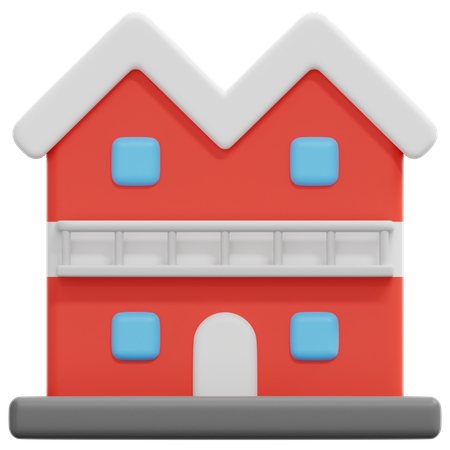 Multifamily House  3D Icon