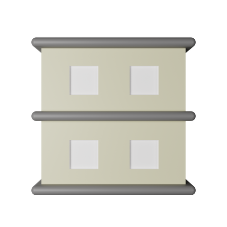 Multifamily House  3D Icon