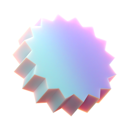 Multigonal circle  3D Icon
