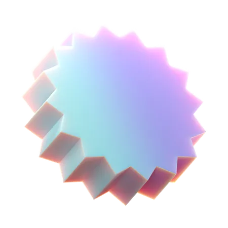 Multigonal circle  3D Icon