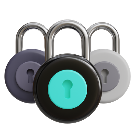 Multikey Security Services  3D Icon