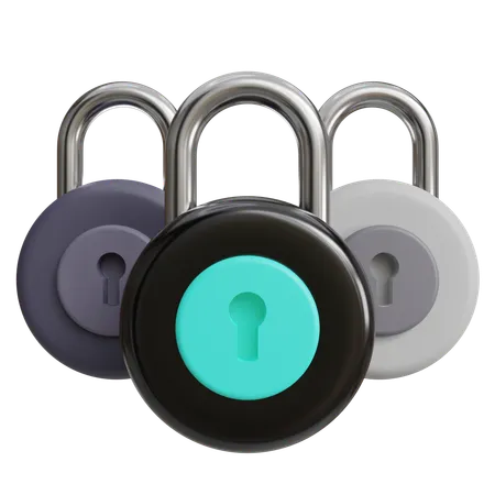 Multikey Security Services  3D Icon