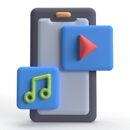 Multimedia  3D Icon