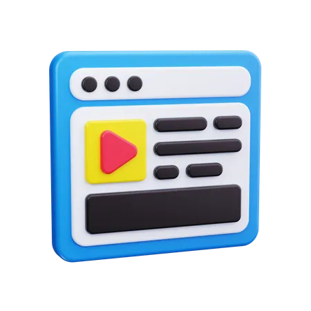 Multimedia  3D Icon