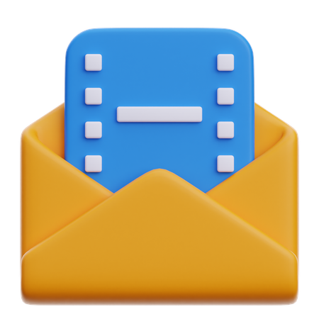 Multimedia-E-Mail  3D Icon