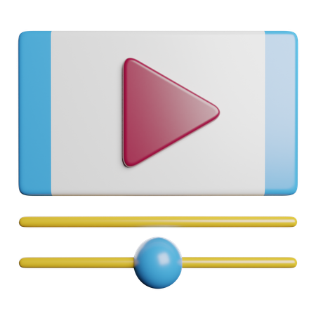 Multimedia Player  3D Icon