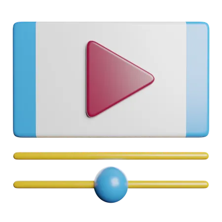 Multimedia Player  3D Icon