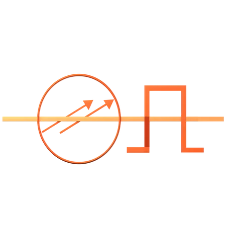 Multimode Stepped Index Optical Fibre  3D Icon