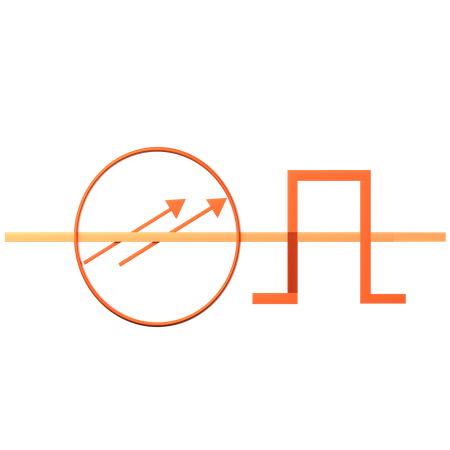 Multimode Stepped Index Optical Fibre  3D Icon