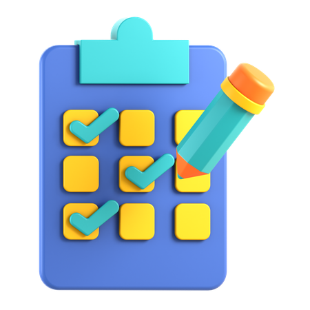 Múltipla escolha  3D Icon