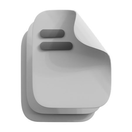 Multiple File  3D Icon