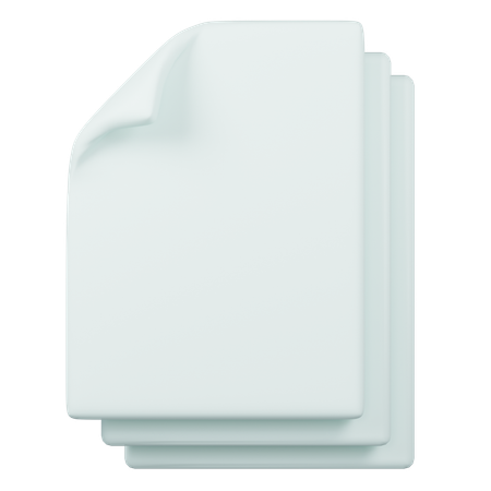 Multiple Files  3D Icon