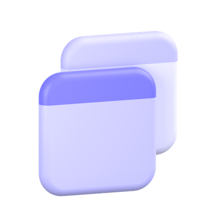 Multiple-tab 3D Icon