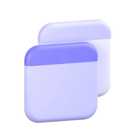 Multiple-tab 3D Icon