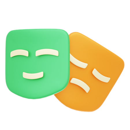 Múltiples emociones  3D Icon