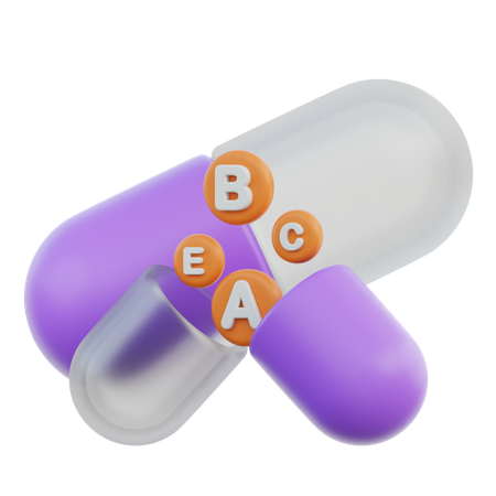 Multivitamin  3D Icon