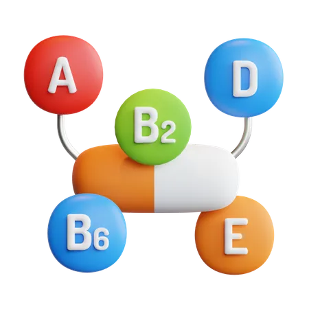 Multivitamin  3D Icon