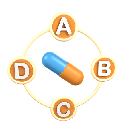 Multivitamin  3D Icon