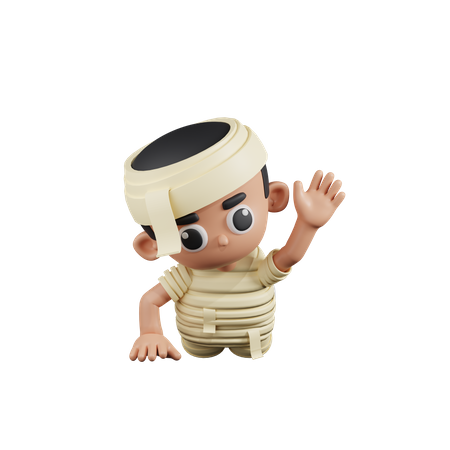 Mummy Cartoon Picture  3D Illustration