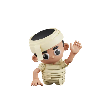 Mummy Cartoon Picture  3D Illustration