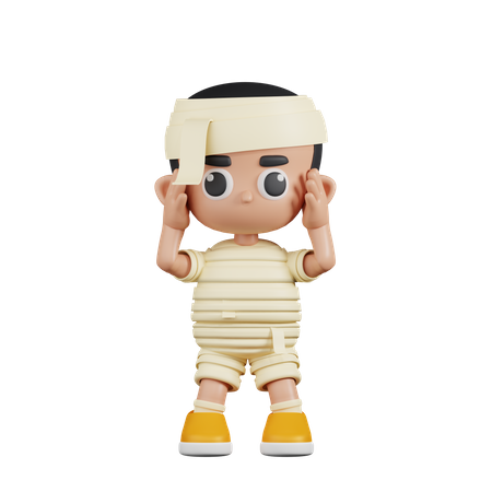 Mummy Dizzy  3D Illustration