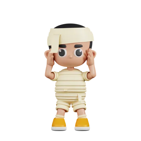 Mummy Dizzy  3D Illustration