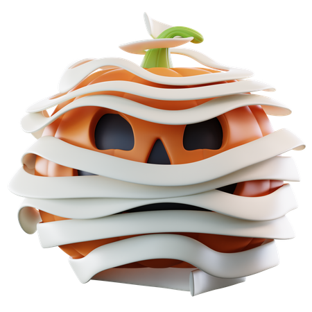 Mummy Pumpkin  3D Icon